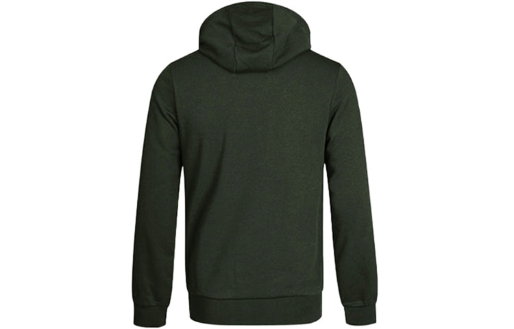 adidas neo Multi-Color Printing logo Casual hooded Pullover Brown GM2329