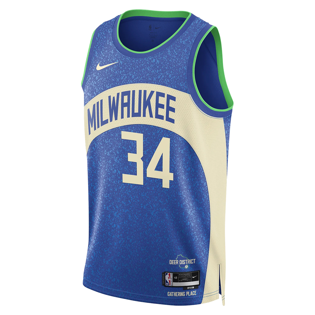 Nike Dri-FIT NBA Swingman Jersey 2023/24 City Edition 'Milwaukee Bucks Giannis Antetokounmpo' DX8509-407
