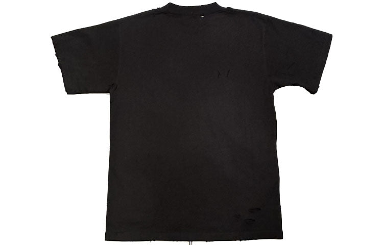 Balenciaga Blurred Logo T-Shirt 'Black Blue' 661705TKVD51070