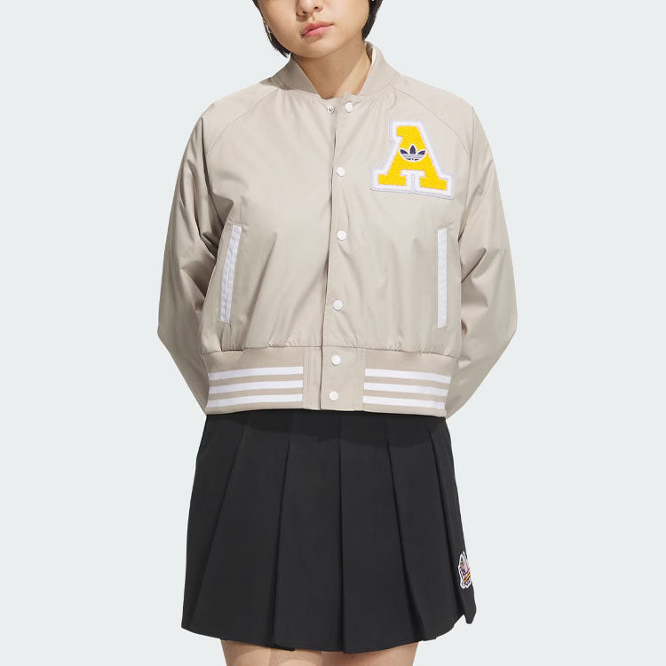(WMNS) adidas Originals Collegiate Bomber Jackets 'Beige' IU4770