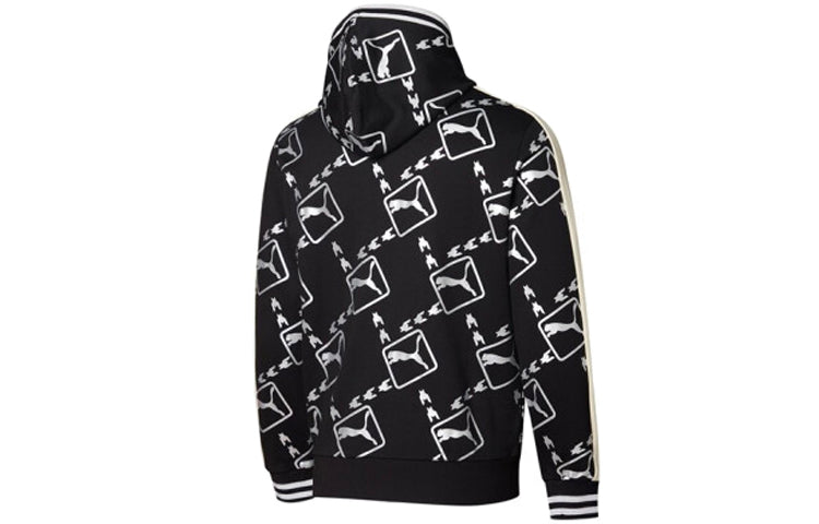 PUMA Metallic Logo Hoodie 'Black White' 532177-01