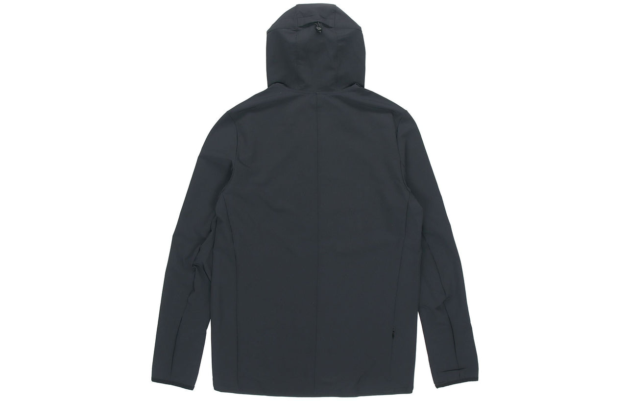 adidas Woven hooded Sports Tops Jacket Black CY5776