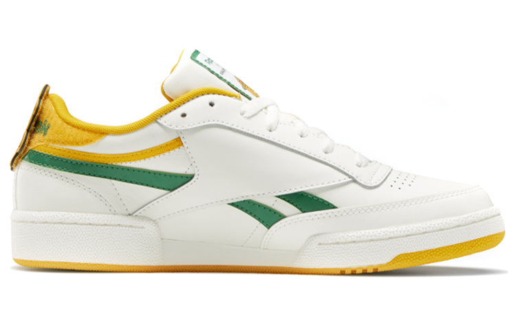 Kakao x Reebok Club C Cozy Wear-Resistant Skate Shoes White Green Unisex 'White Green' GV8583