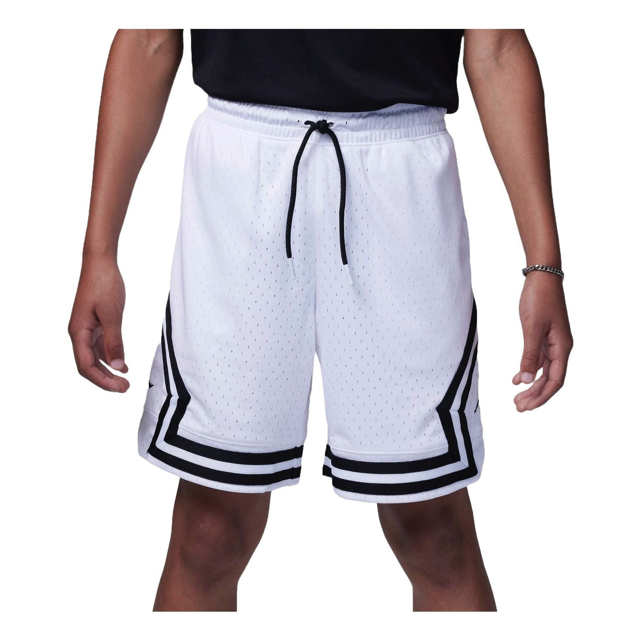 (GS) Air Jordan Mesh Shorts 'White Black' DR8097-100