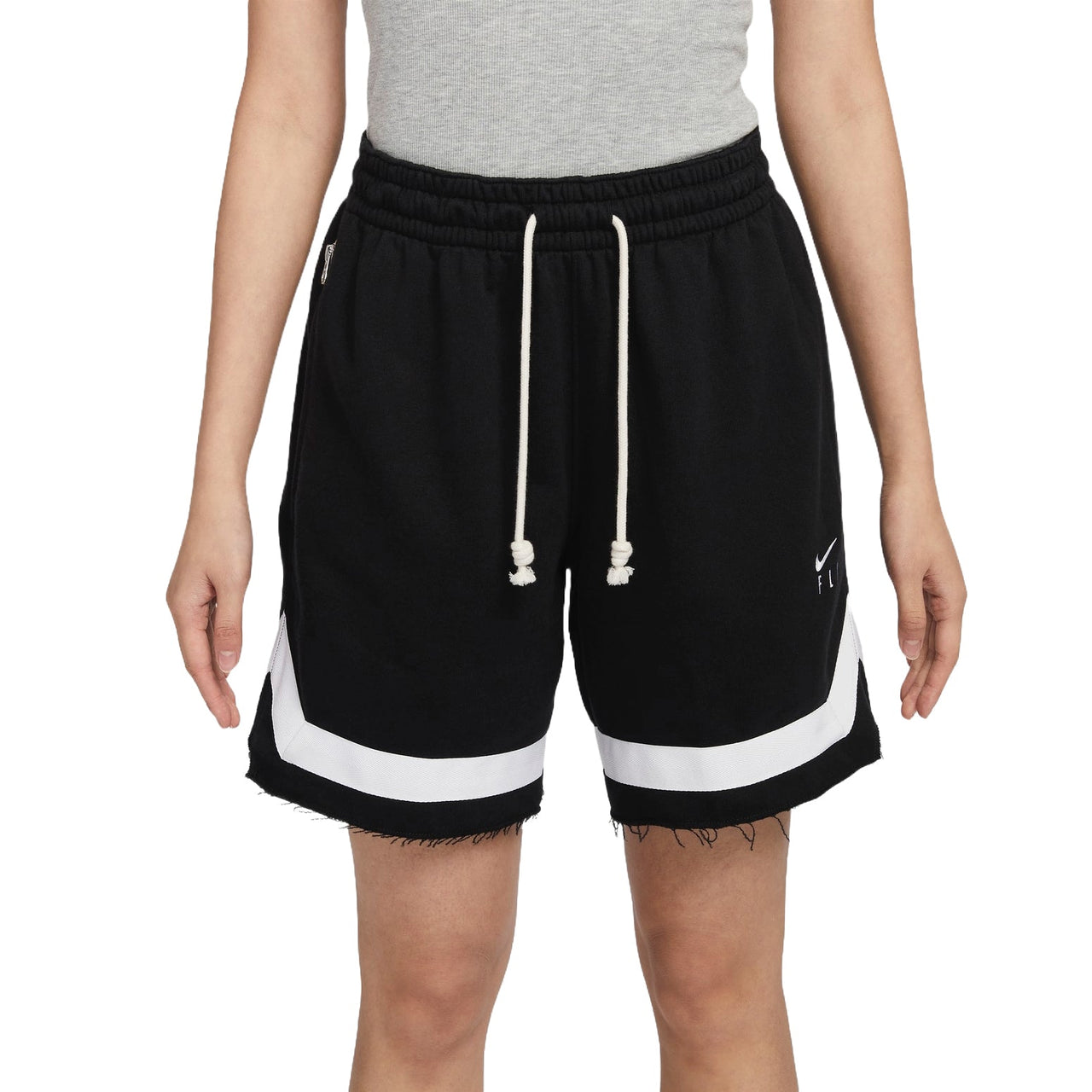 (WMNS) Nike Swoosh Fly Fleece Basketball Shorts Asia Sizing 'Black White' FN0149-010