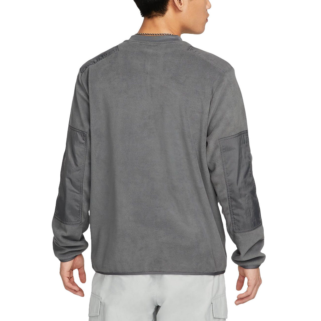 Nike Winter Fleece Crewneck Sweatshirt Asia Sizing 'Steel Grey' DD4855-068