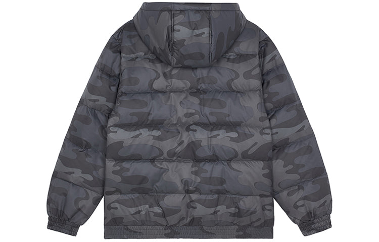 New Balance Sport Printed Logo Puffer Jacket 'Black Camo' AMJ13335-BM