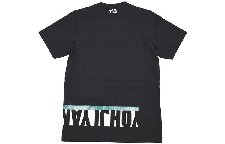Y-3 Unisex Multi Block Graphic Printing Tee Black FN5727
