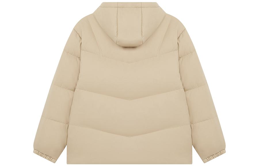New Balance Logo Print Mid Down Jacket 'Beige' AMJ23342-INC