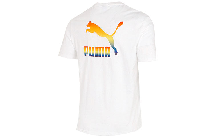 PUMA Rainbow Logo Tee 'White' 534095-02