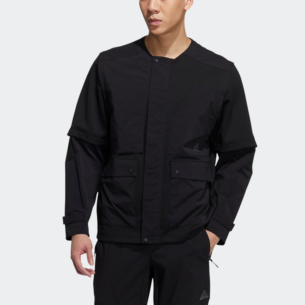 adidas Th Mimo Mix Jkt Sports Stylish Logo Jacket Black H40219