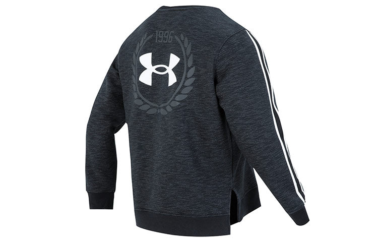 Under Armour Essential Fleece Heritage Crew Sweatshirt 'Black' 1373814-001
