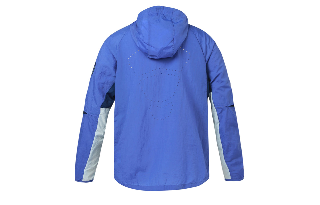 Nike Loose Big Pocket Zipper hooded track Jacket Blue CU5000-430