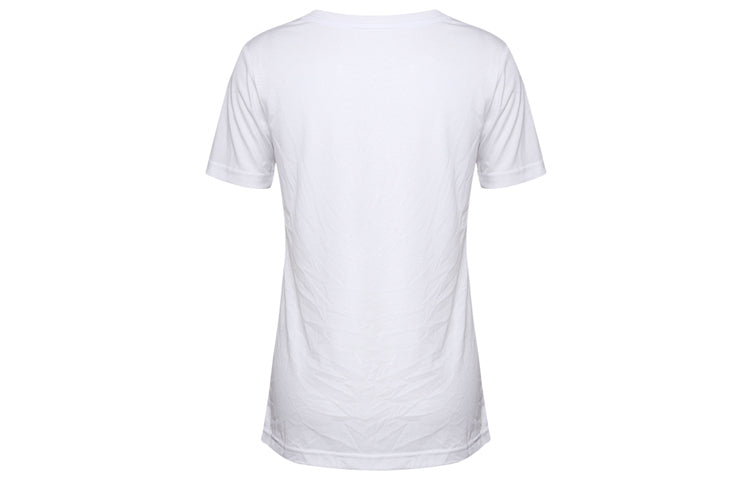 (WMNS) Nike Sportswear Air Printing Round Neck Casual Sports Short Sleeve White T-Shirt AR3997-100