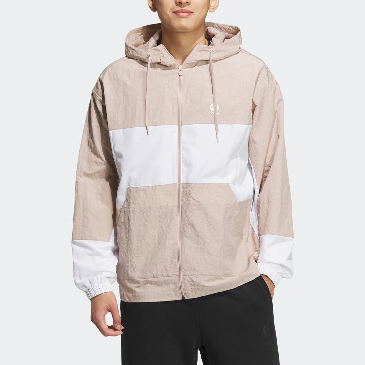 adidas Neo Basketball Windbreaker Jackets 'Beige White' IA6808