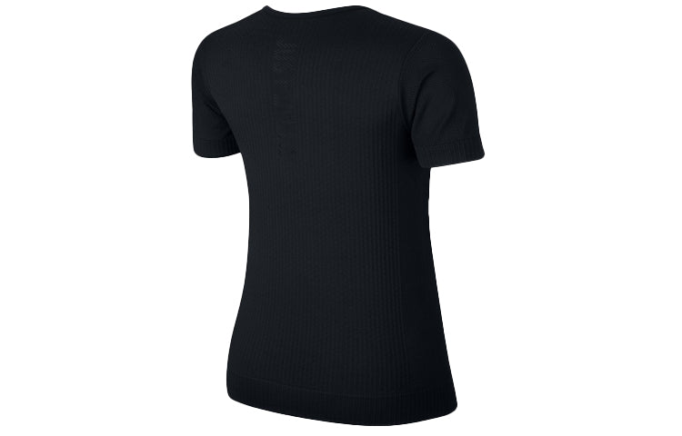 (WMNS) Nike INFINITE Running Gym Short Sleeve Black BV3914-010