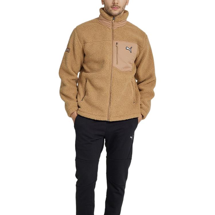PUMA Essentials Fluffy Fleece Jacket 'Brown' 932667-02