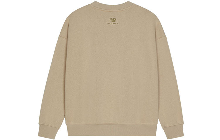 (WMNS) New Balance Casual Lifestyle Crew Neck Pullover 'Brown' AWT13349-HNA