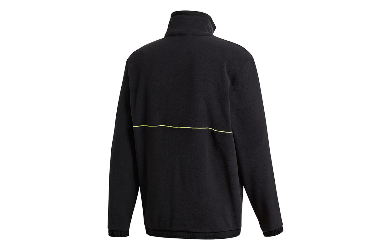 adidas Polar Retro Outdoor polar fleece Half Zipper Jacket Black FR0599