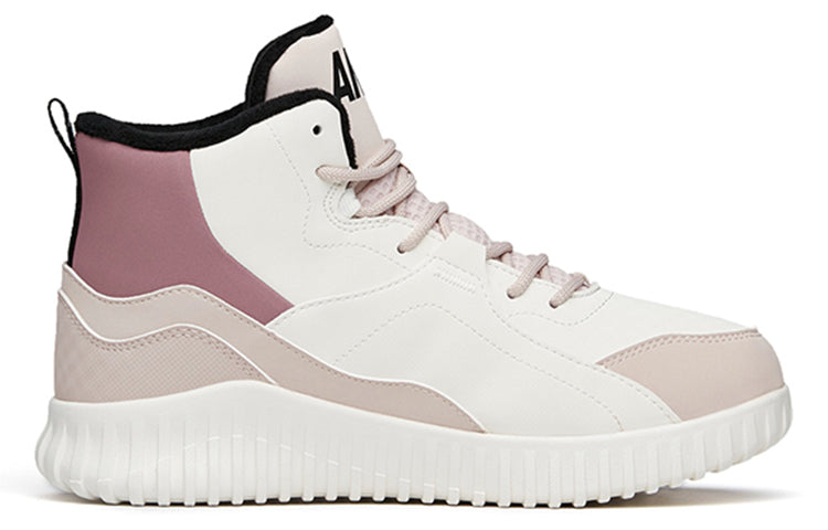 (WMNS) ANTA Life Series Sneakers High 'Grey White Purple' 122148903-2