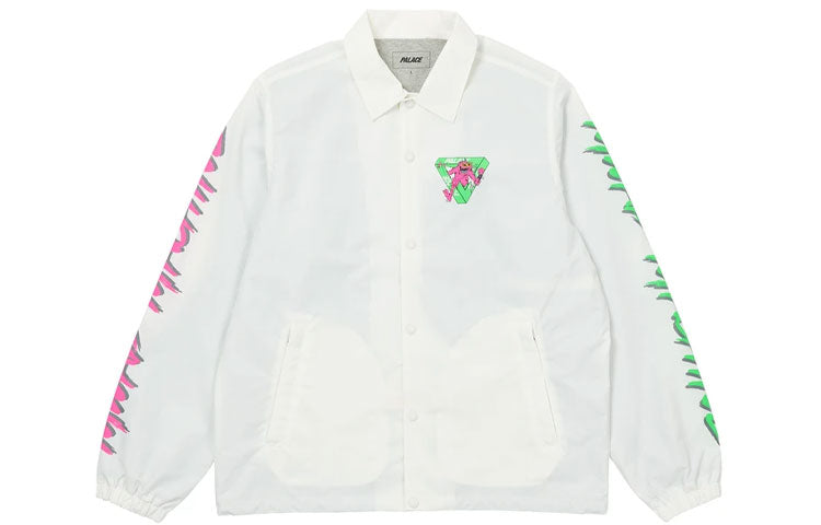 PALACE x M-Zone Crossover Small Devil Tri-Ferg Pattern Long Sleeves White Jacket P20JK124
