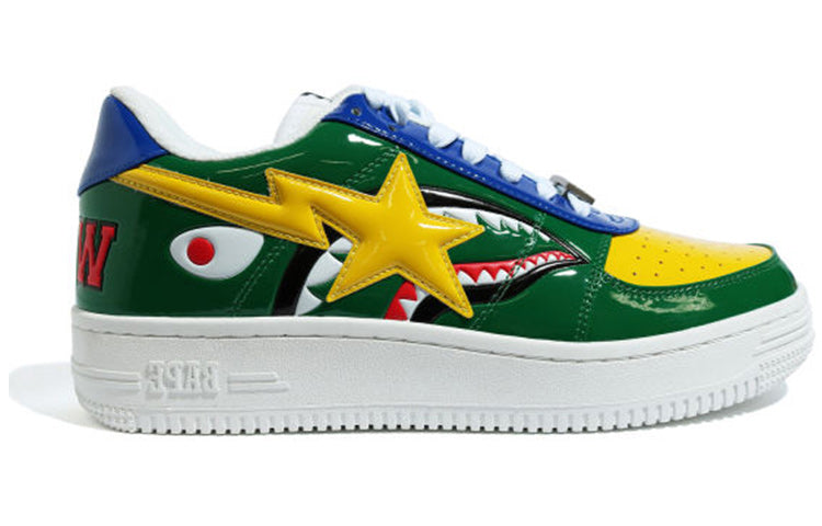 A Bathing Ape Bape sta Low M2 'Green Shark Face' 1G30-191-002GRN