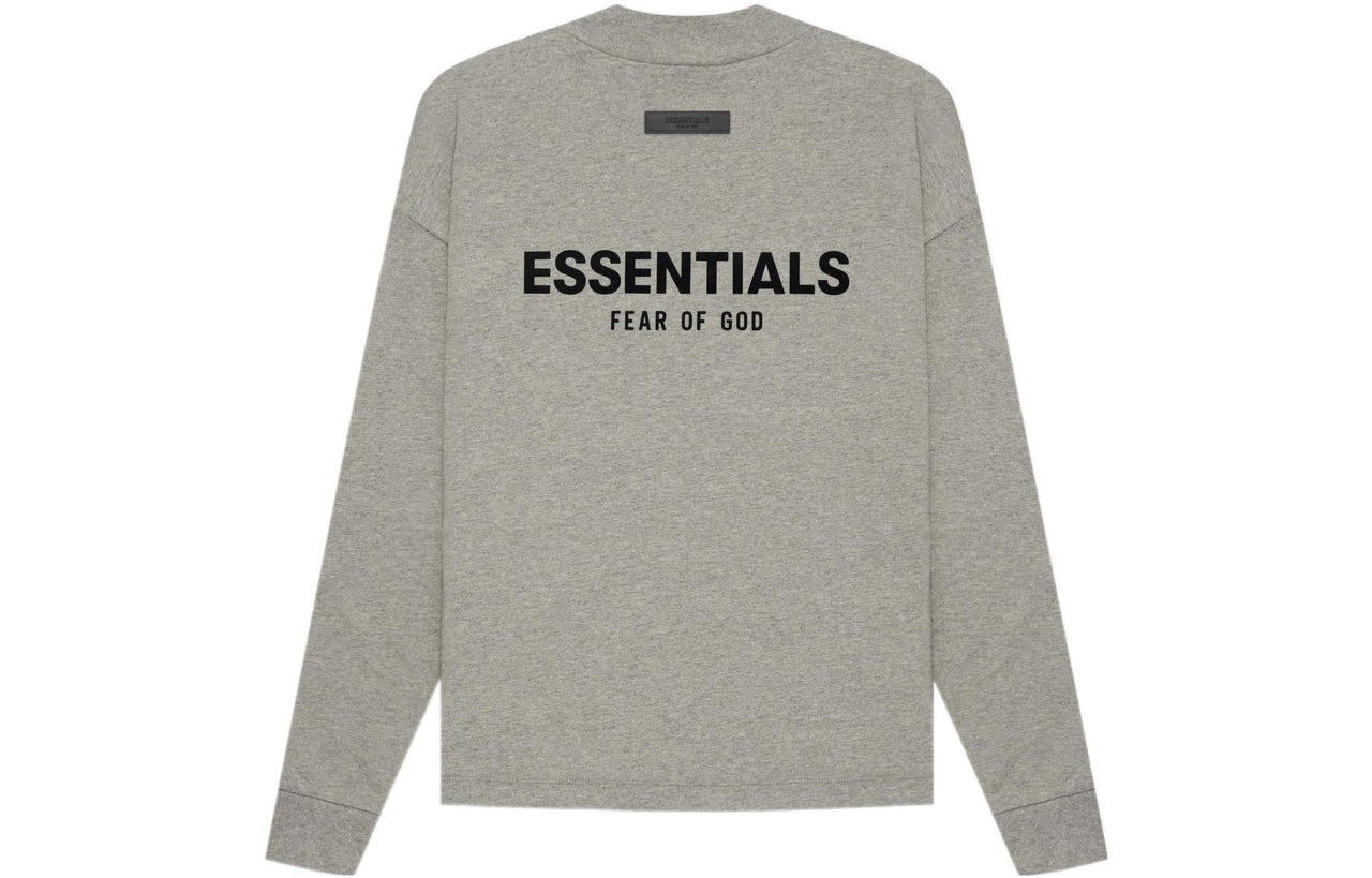 Fear of God Essentials SS22 Long Sleeve T-Shirt 'Dark Oatmeal' FOG-SS22-609