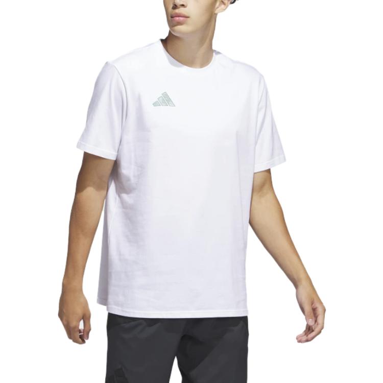 adidas Worldwide Hoops City Basketball Graphic Tee 'White' IC1872