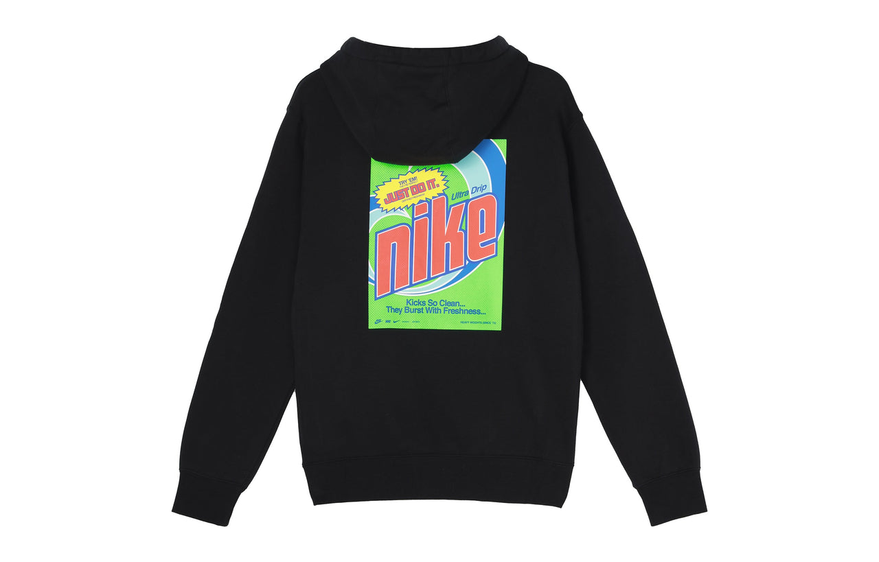Men's Nike Sportswear Keep It Clean Casual Sports Pullover Fleece Lined Black DM2200-010
