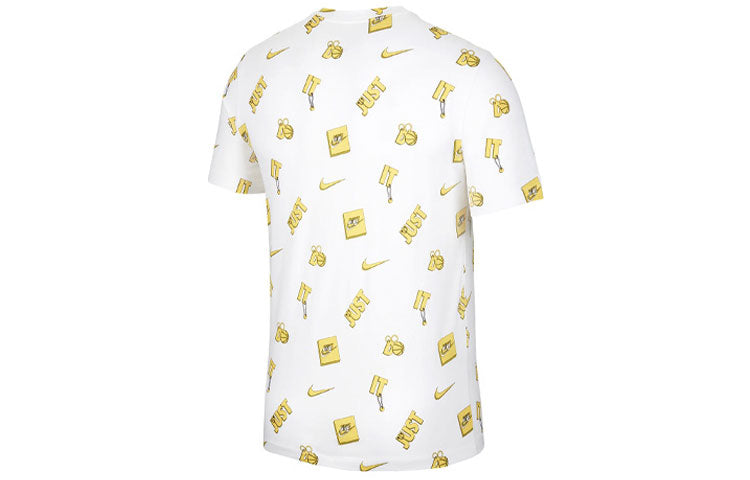 Nike SS20 Athleisure Casual Sports Round Neck Short Sleeve White CV1068-100