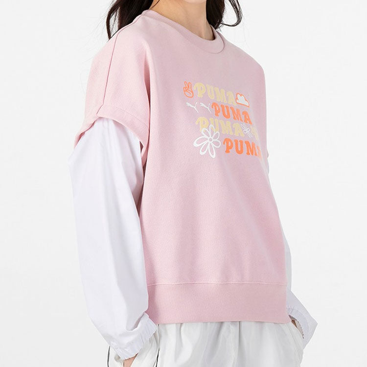 (WMNS) PUMA 2-Fer Graphic Vest Top Logo 'Pink' 536092-16