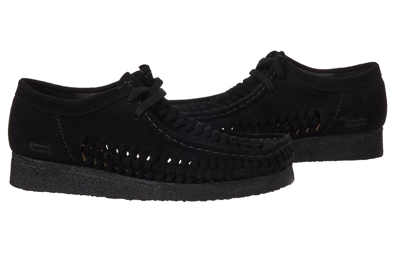 Clarks x Supreme Woven Wallabee 'Black' 26160851