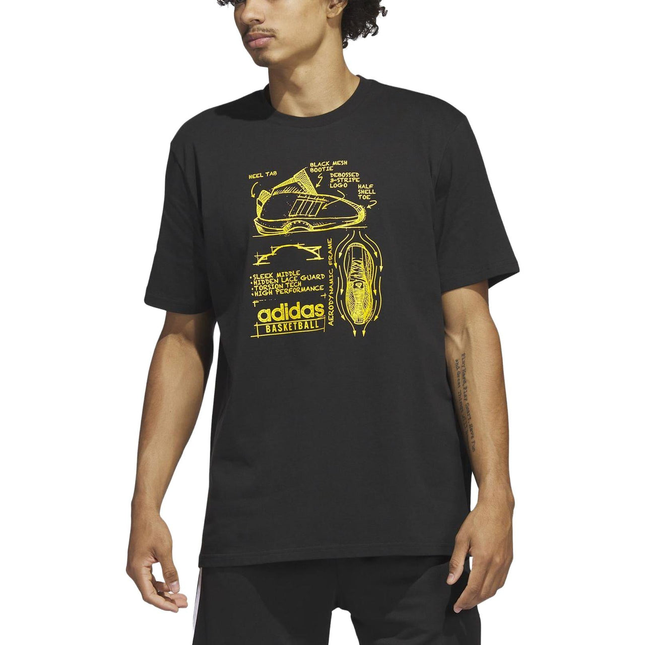 adidas FTW Link 3 T-Shirt 'Black Yellow' IA3265