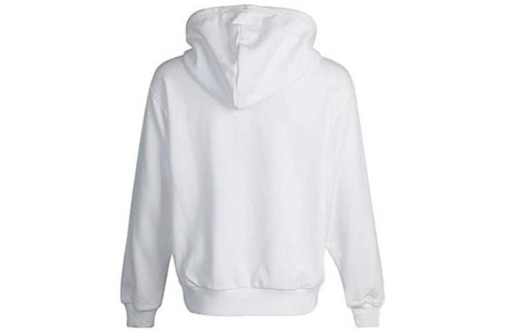 (WMNS) Converse Small logo Long-sleeve Hooded Sweater White 10019442-A12