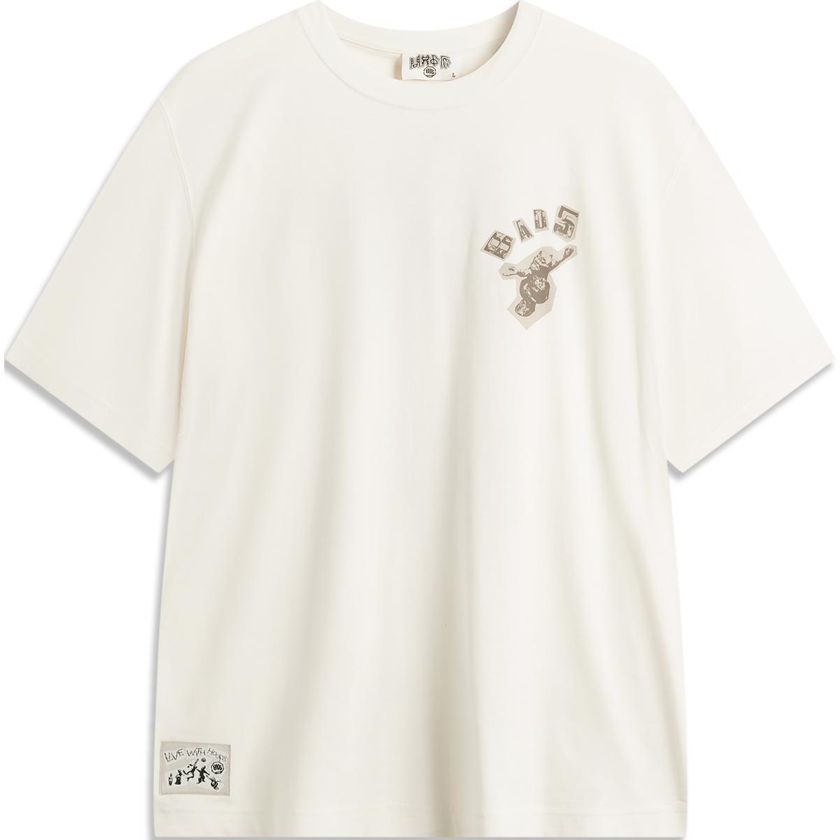 Li-Ning BadFive Graphic T-shirt 'Beige' AHSU903-1