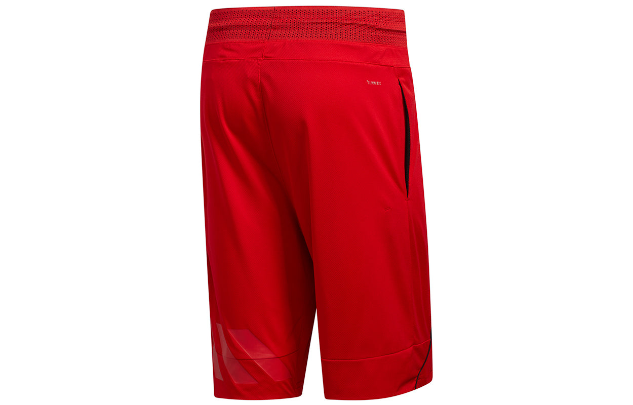 adidas Ros C365 Short Casual Sports Breathable Basketball Shorts Red EJ7433