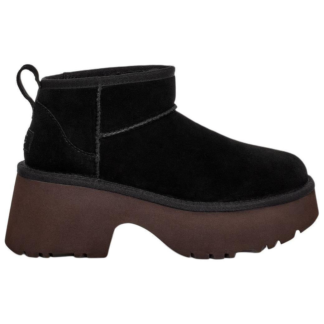 (WMNS) UGG Classic Ultra Mini New Heights 'Black' 1158311-BLK