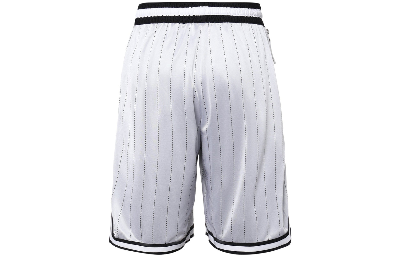 Nike Casual Breathable Sports Lacing Stripe Shorts Gray White DA5710-100