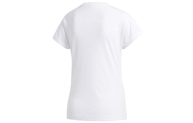 (WMNS) adidas Training Sports Round Neck Short Sleeve 'White' EB4501