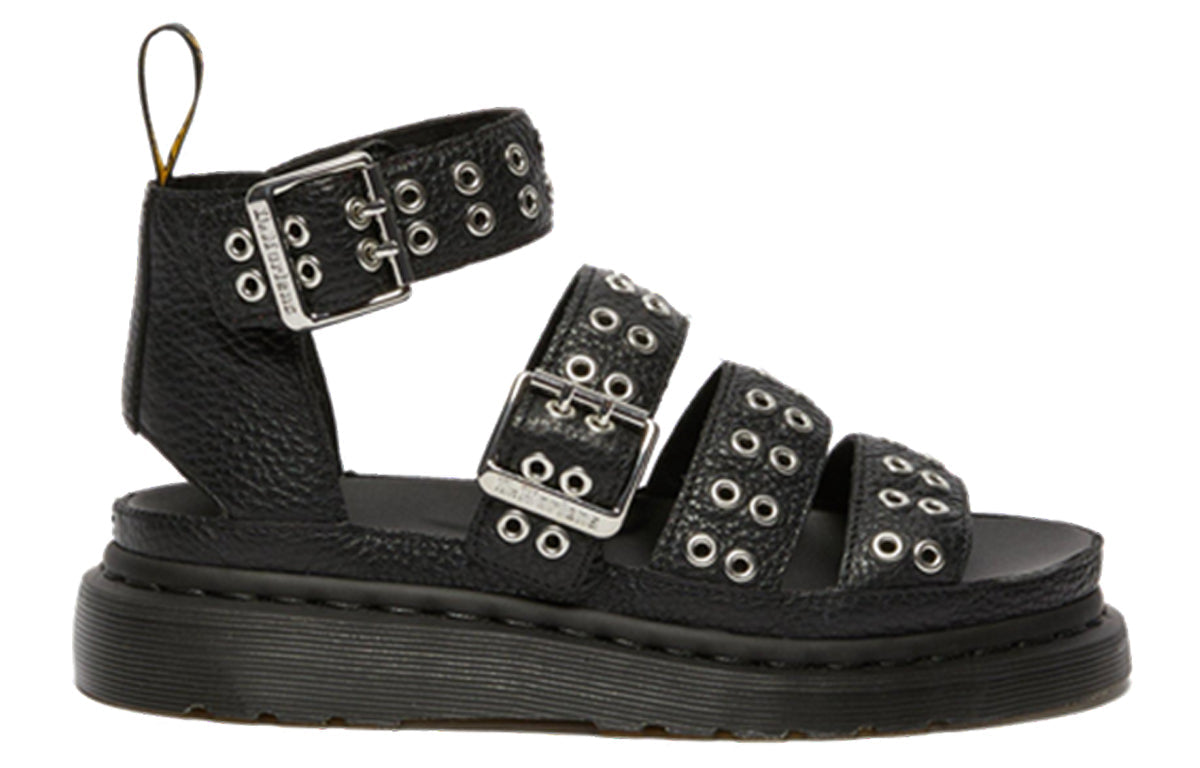 (WMNS) Dr. Martens Lightweight Sponge cake bottom Sandals Black 25460001