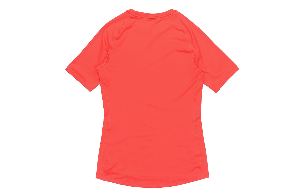 Nike Pro Logo Training Quick Dry Tight Short Sleeve Red BV5632-657