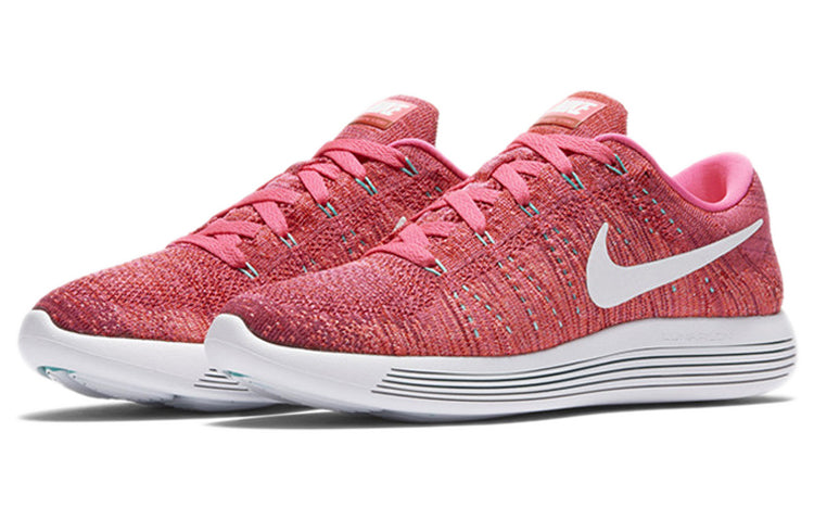 (WMNS) Nike LunarEpic low Flyknit Pink/White 843765-601