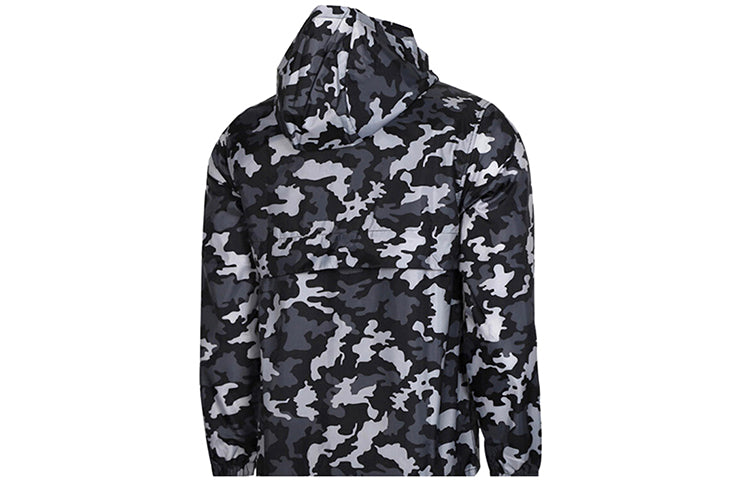 Nike Camouflage Pattern Loose Zipper Long Sleeves Jacket Black BV2980-010