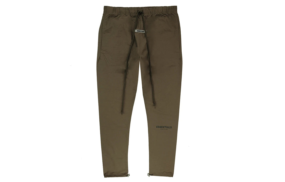 Fear of God Essentials Rain Drum Reflective Nylon Sweatpants 'Brown' FOG-FW21-102