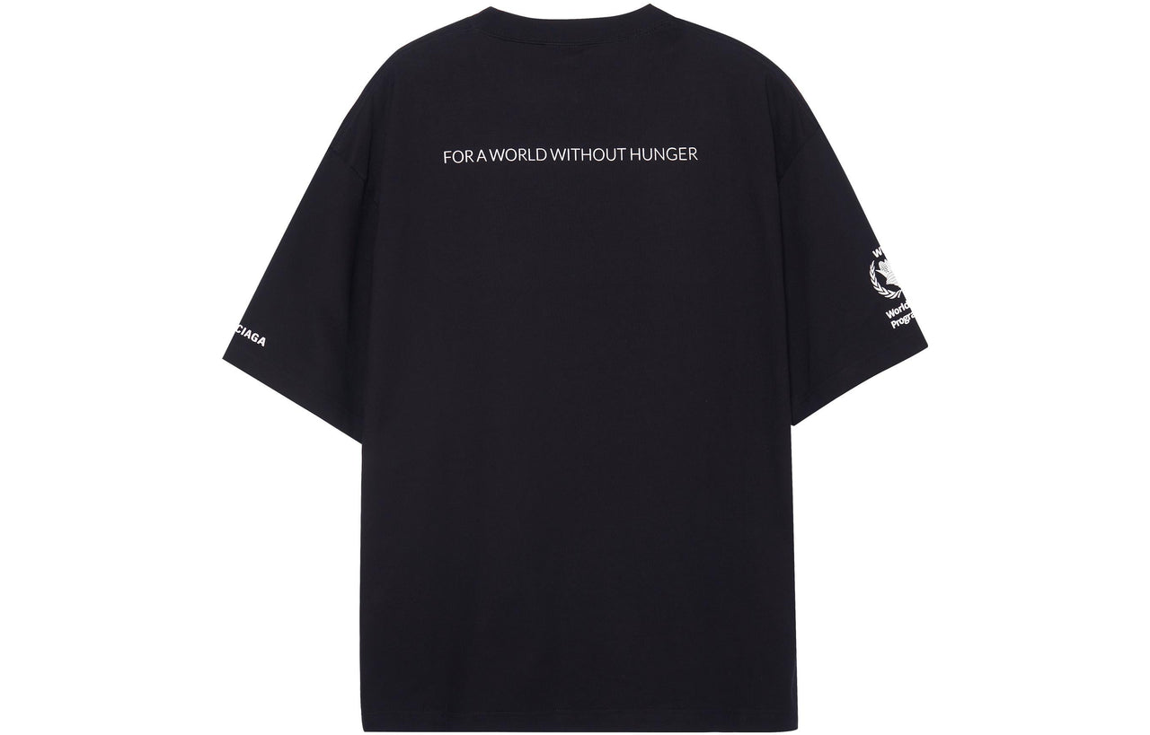 Balenciaga x WFP T-Shirt Medium Fit 'Black' 612966TMVL21070