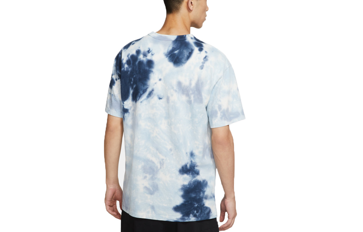 Nike Sportswear Tie Dye Printing Loose Sports Short Sleeve Blue DD2721-104