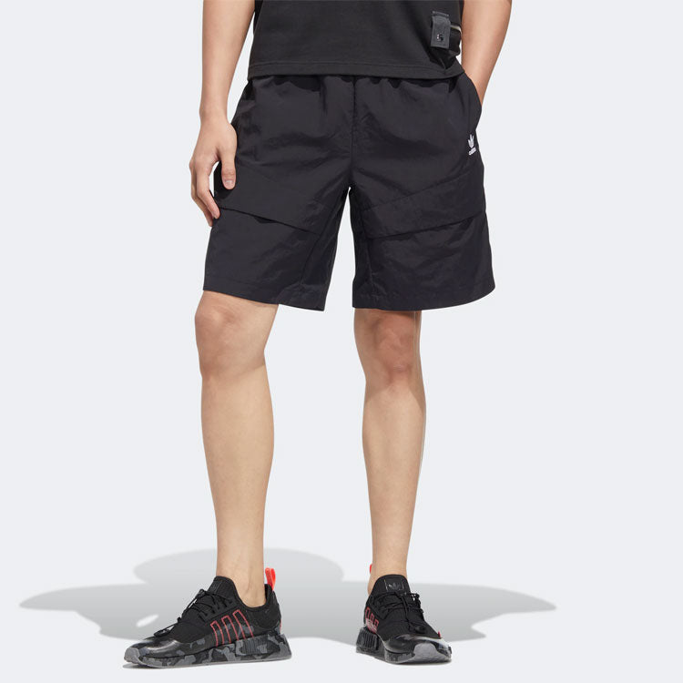 adidas originals Adicolor Shorts Solid Color Pocket Athleisure Casual Sports Black HM8035
