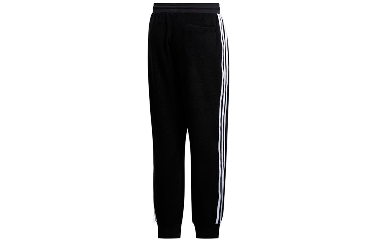 Men's adidas originals Camo Tp Side Stripe Running Sports Bundle Feet Pants Black GD3506