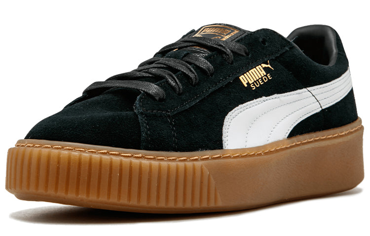 (WMNS) PUMA Suede Platform 'Black Gum' 363559-02
