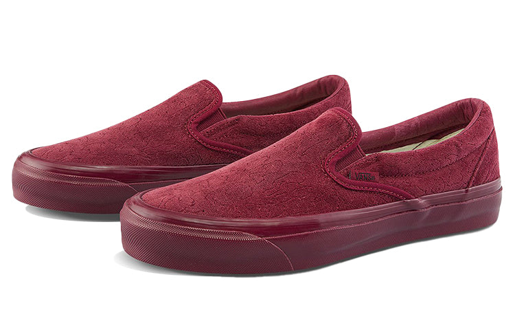Vans Unisex Vault Classic Slip-On LX Sneakers Red Wine Red VN0A45JK9RH
